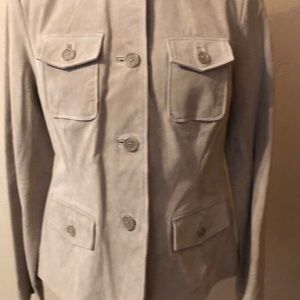 Style & Co. Genuine Leather Shell Jacket